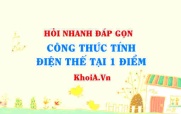 Công thức tính điện thế tại một điểm trong điện trường lớp 11?